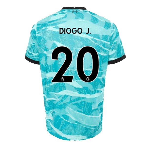 Camiseta Liverpool NO.20 Diogo Jota Replica Segunda Ropa 2020/21 Azul